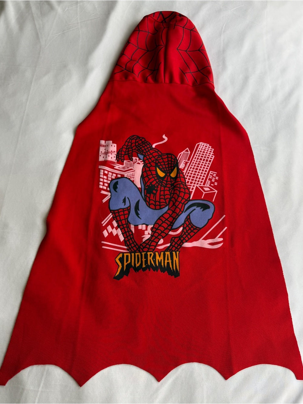 Spider-Man Kids Costume Cape Red Hooded Superhero Dress Up Halloween Imaginative